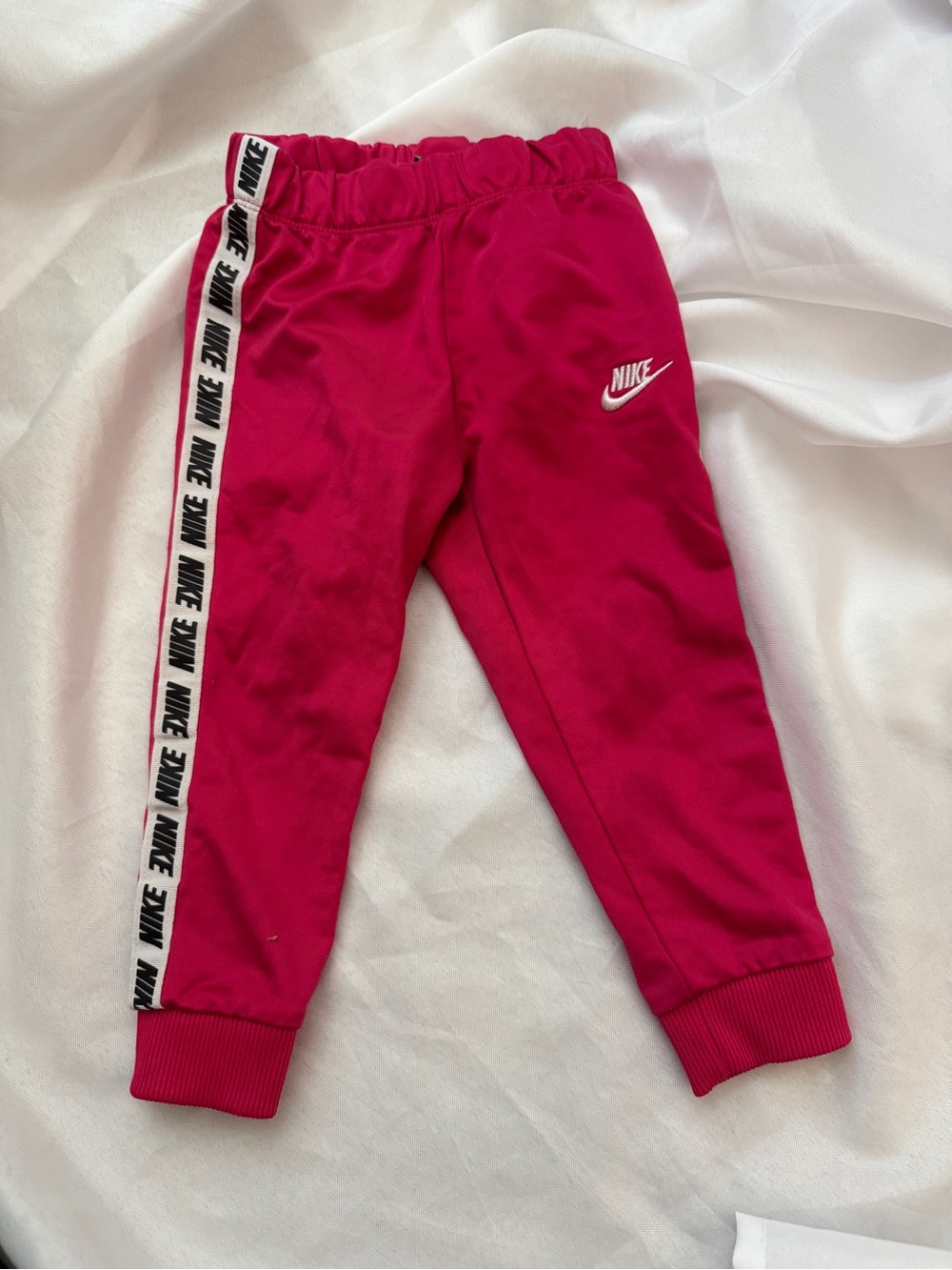 Nike Kids Hot Pink Joggers with Branded Side Tape